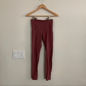 Athleta Sun Salutation Mauve Color Legging